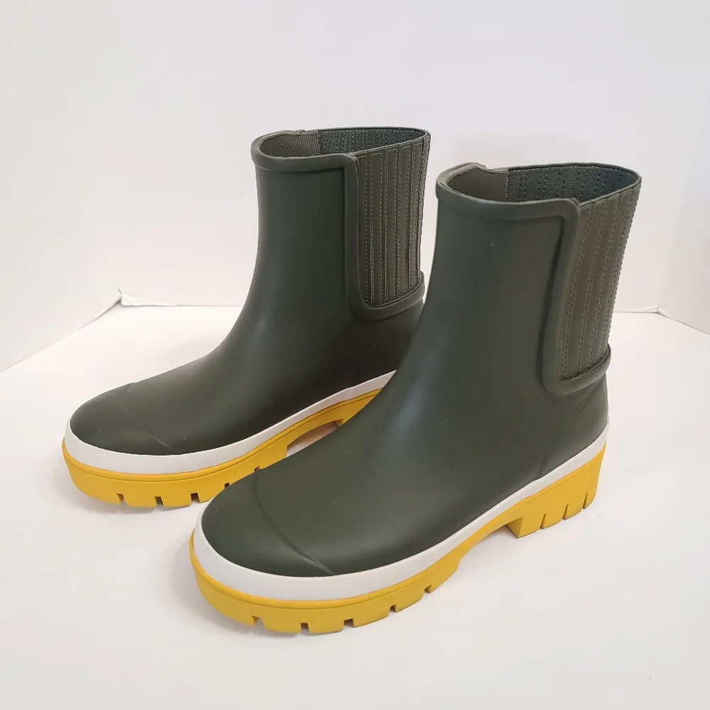 Tory Burch | Foul Weather Colorblock Lug Sole Boots in Leccio Size 7